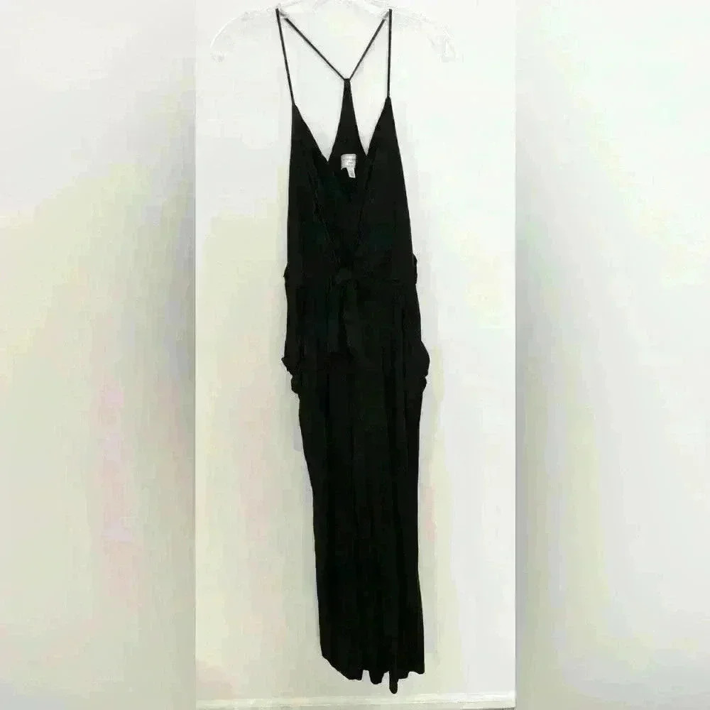 Moulinette Soeurs Danique Wide-Leg Jumpsuit Size XS Black - Picture 6 of 8